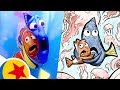 Marlin and Dory in the Jellyfish Forest from Finding Nemo | Pixar Side by Side