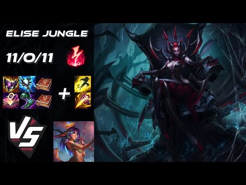JUNGLE Elise vs Lillia - EU Grandmaster Patch 14.21