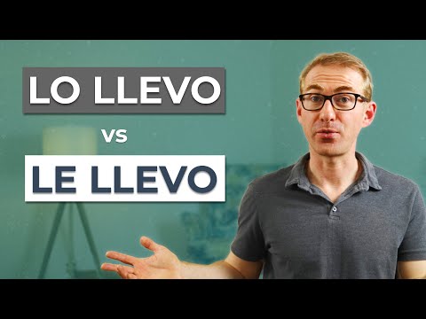 Llevar with Lo & Le (Direct and Indirect Object Pronouns)