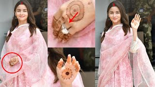 Alia Bhatt Flaunting her Huge Diamond Ring worth Crores