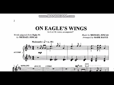 On Eagle's Wings arr. by Mark Hayes | TENOR  1 | No accompaniment | voice guide