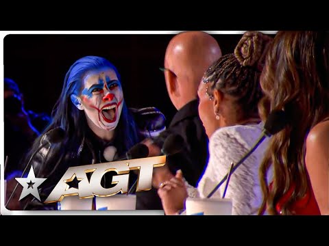 Scary Clowns SHOCK The Judges on America's Got Talent 2025!