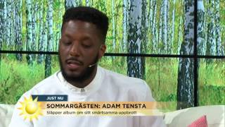 Adam Tensta lämnar Nyhetsmorgons studio - Nyhetsmorgon (TV4)