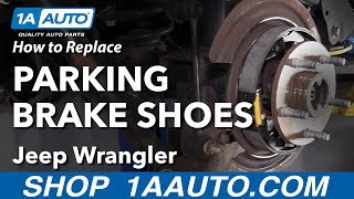 How to Replace Parking Brake Shoes 06-18 Jeep Wrangler