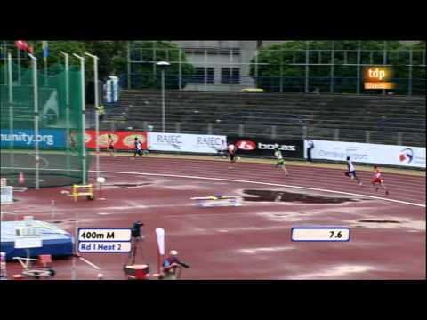 European U23 Championship Men Ostrava 400 m men Round 1 Heat 2
