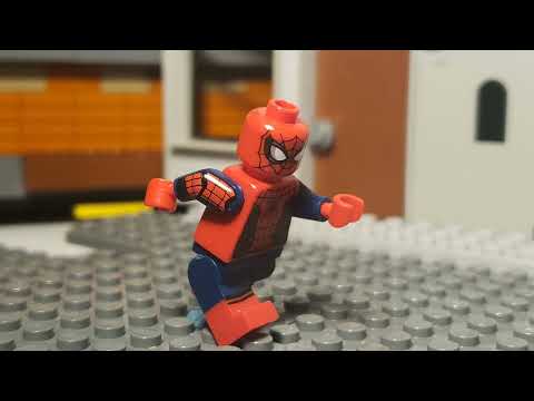 LEGO Spider-Man goes for a swing on Spider-Man day (stopmotion brickfilm)