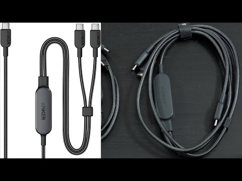 Anker USB-C-Kabel, 1,2 m (4 ft) 2-in-1 USB-C-zu-USB-C-Kabel, max. 140 W