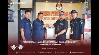 Download lagu #temanpemilih Penerimaan Hasil Pencermatan Rancangan DCT dari Partai NasDem mp3