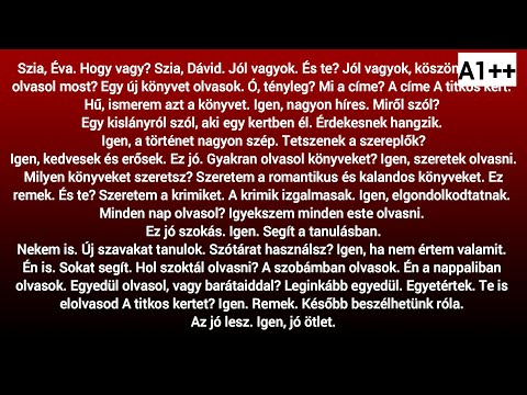 Slow Reading in Hungarian A++ / (HU/EN subtitles)  -  Mit olvasol most?