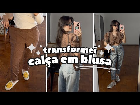 CUSTOMIZATION VLOG | how to transform ugly pants into a trendy blouse!!!