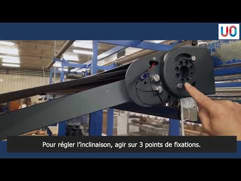régler l'inclinaison d'un store banne avec coffre