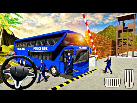 America Police Bus Driving Simulator - Impossible Police Bus Driving Games Android Gameplay 2021