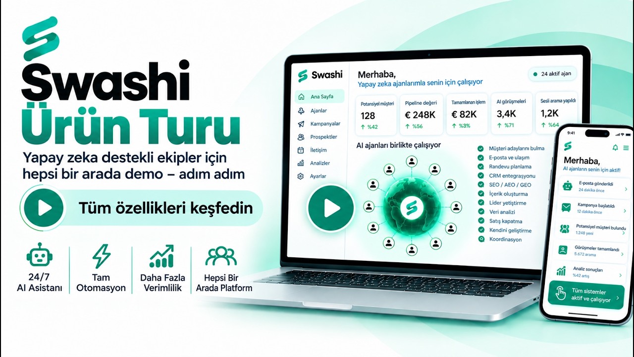 Video thumbnail — Swashi platformu — temel özellikler, a Swashi tutorial