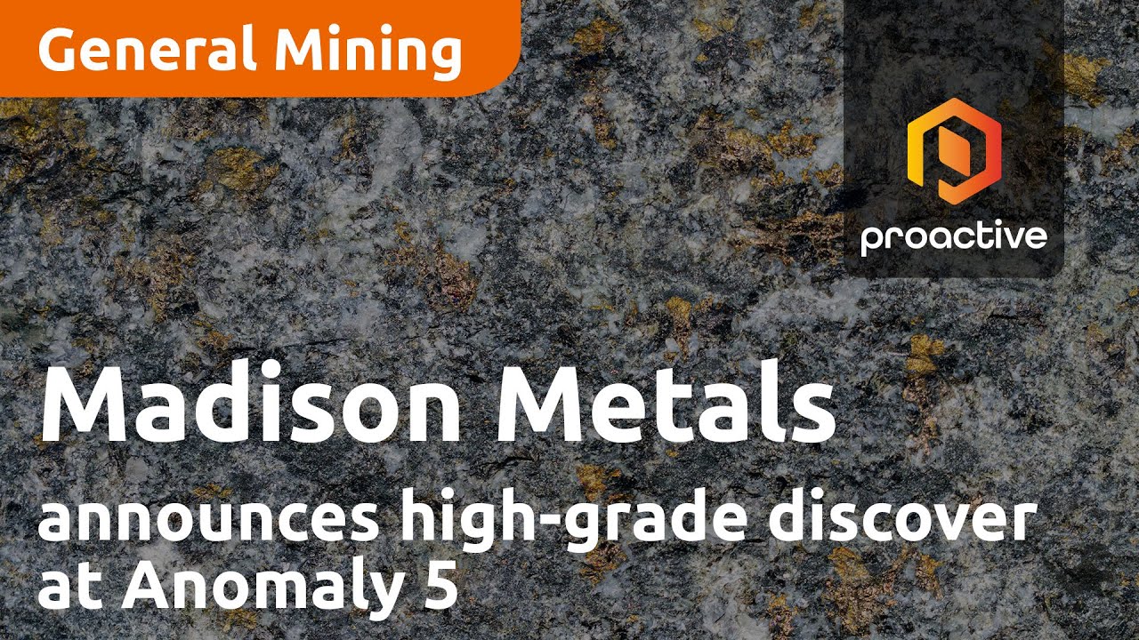 Madison Metals announces high-grade discover at Anomaly 5 at Khan Project