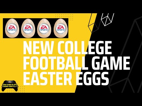 Easter Eggs for the New College Football Video Game - YouTube