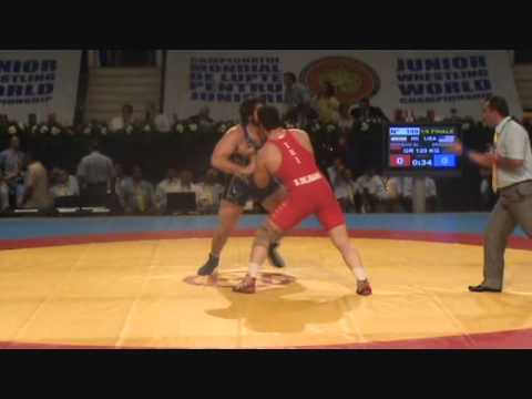 JUNIOR WORLD GR: Dezhbani (IRI) dec. Erickson (USA), 120 kg