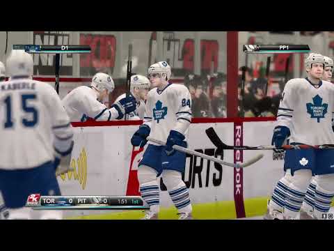 NHL 2K10 Gameplay - Pittsburgh Penguins VS Toronto Maple Leafs