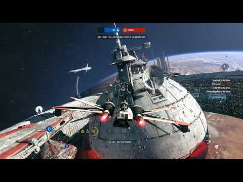 Destroying the Droid Command Ship - Star Wars Battlefront 2 Starfighter Assault