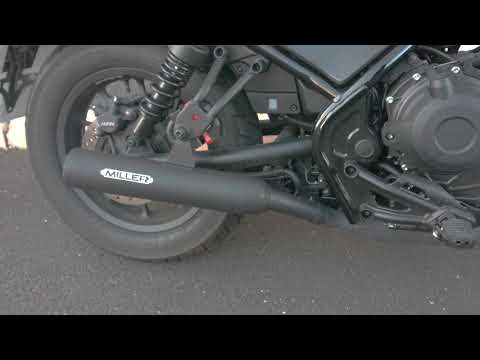Honda Rebel 500 s 2020 euro5 miller exhaust custom 2 + k&n filter