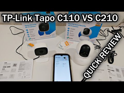 TP-Link Tapo C110 Vs C210 2K PTZ Security Camera 2-Way Audio Siren, Night Vision Comparison Review