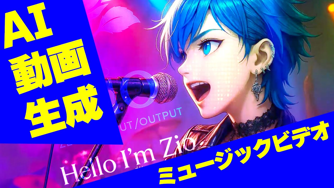生成AI ミュージックビデオ制作 🌀 楽曲タイトル|Title:Hello I'm Zio
