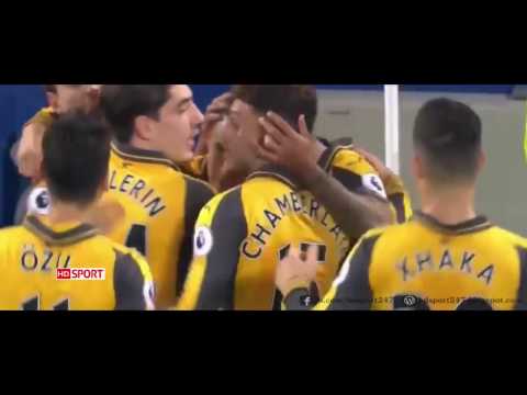 Everton 0 vs 1 Arsenal GOL DE Alexis Sánchez   ~ EPL 13 12 2016