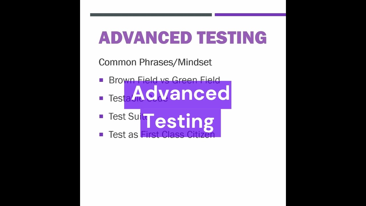 Writing Unit Tests | Advanced Topics #softwaretesting #unittesting