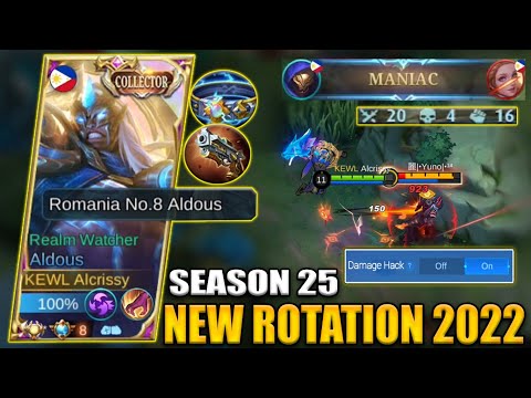 ALDOUS NEW OP ROTATION THIS SEASON 25 HELPS YOU RANK UP FASTER! ALDOUS BEST BUILD 2022 - MLBB