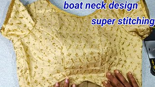 boat neck blouse princess cut design 38size//నార్మల్ బ్లౌజ్ కొలతలతో సులభంగా stitching నేర్చుకోండి