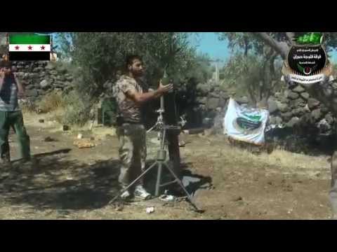 استهداف قوات النظام في تل الحارة في ريف درعا بقذائف الهاون من قبل فرقة فلوجة حوران