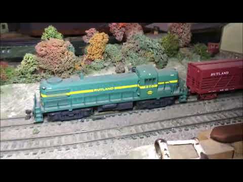 Rutland RR HO Scale Model Train Layout July 2023
