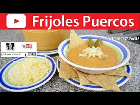 FRIJOLES PUERCOS | Vicky Receta Facil