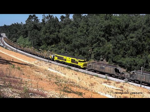 Comboio carril à BOLEIA de comboio de areia.