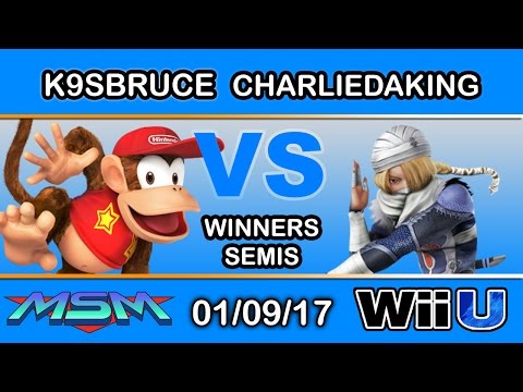 MSM 80 - K9sbruce (Diddy Kong) Vs. LH | Charliedaking (Sheik) Winners Semis - Smash Wii U