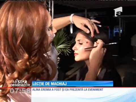 Lecții de machiaj direct &icirc;n club - Mirela Vescan a făcut-o pe Alina Eremia să strălucească!