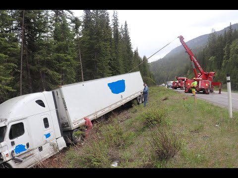 Semi Truck Accident Recovery Deep Into The Woods!! | JamieDavisTowing Rotator And HR-130.