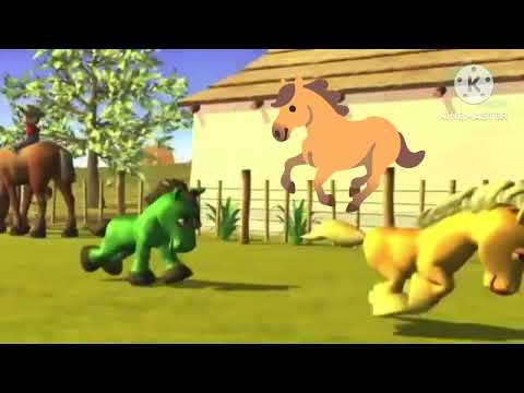 El Caballo Verde con Percherón y La Vaca Lola