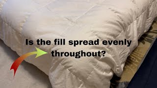 puredown® Goose Down Comforter Full/Queen Size 800 Fill Power - Our Review and Talk About Filling