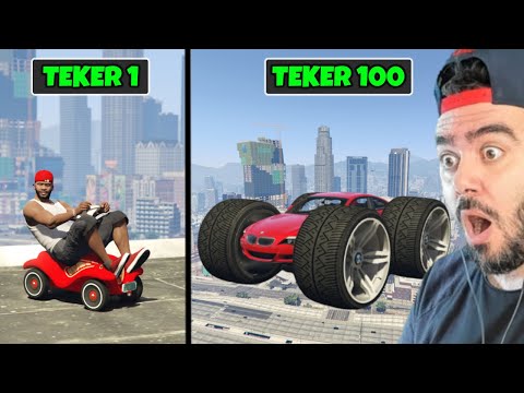 HER KAZA YAPTIĞIMDA TEKERLERIM ÇOK BÜYÜYOR - GTA 5 MODS