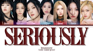 Download lagu (AI ORIGINAL) BABYMONSTER - 'SERIOUSLY' | COLOR CODED LYRICS mp3 Download lagu (AI ORIGINAL) BABYMONSTER - 'SERIOUSLY' | COLOR CODED LYRICS mp3