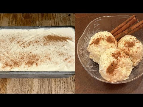 Eggnog Ice Cream - No Churn Eggnog Ice Cream Recipe - No Machine - Ellen’s ChristKwan Series 🍨