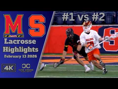 Maryland va Syracuse | 2026 4K Lacrosse Highlights