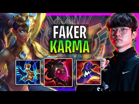 T1 Faker Plays Karma Mid vs Ekko! | Season 2024