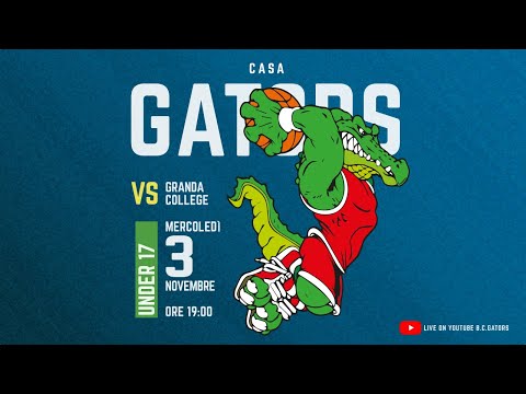 UNDER 17 2021/22  Gators VS Granda College Cuneo (LIVE)