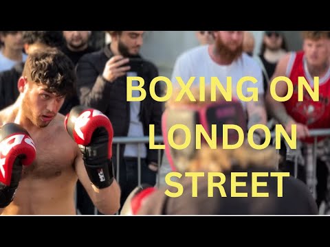 Street Boxing Battle Near Oval Cricket Ground in London