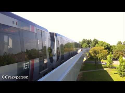 RET Metro Type SG3 vertrek Hoogvliet op lijn C richting De Terp