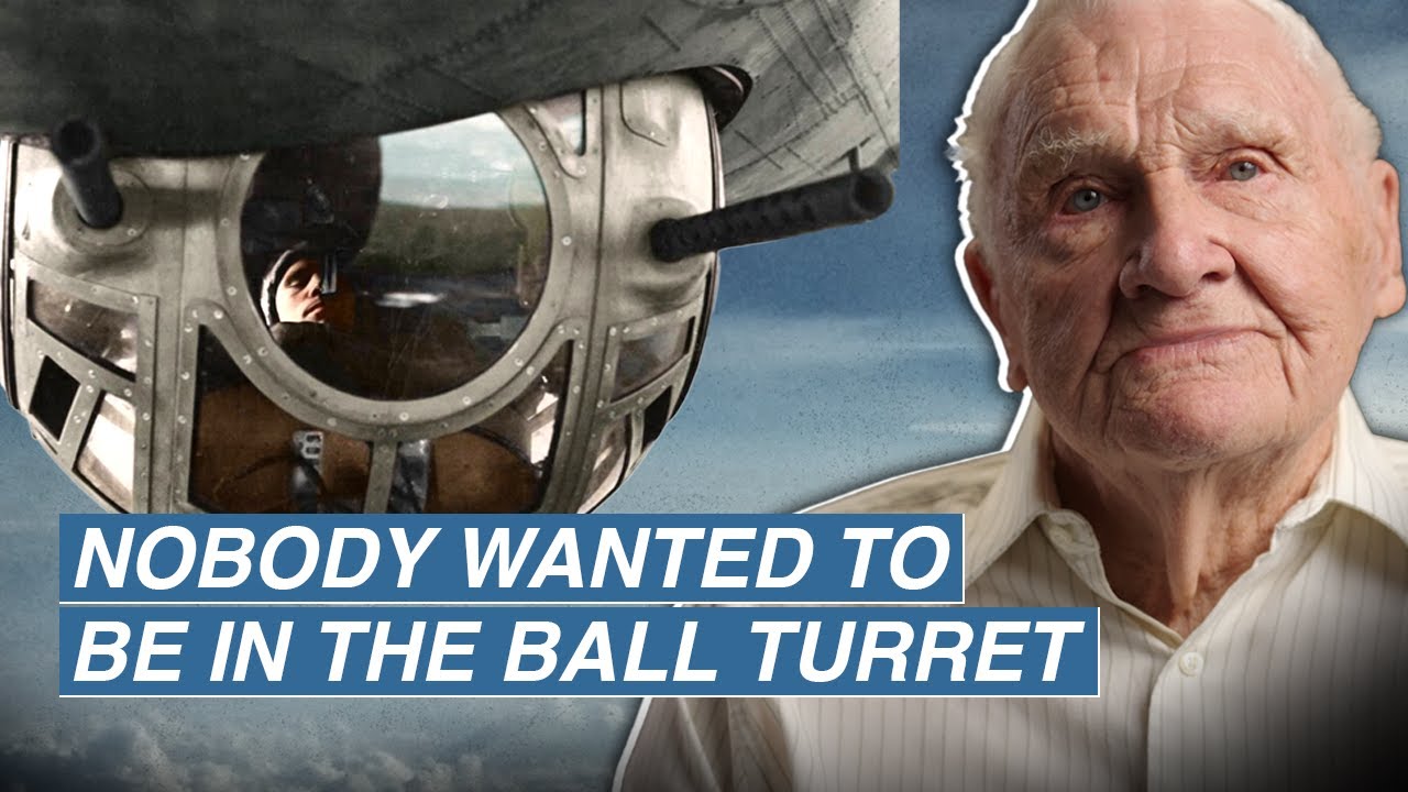 BALL TURRET Gunner on COMBAT and BAILING OUT of a B-17 Bomber | Masters of the Air  | Lester Schrenk
