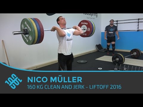 Nico Müller 160kg Clean and Jerk