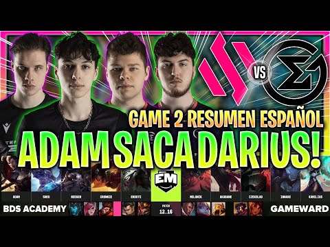 ADAM SACA SU DARIUS EN LA SEMI! | BDSA vs GW GAME 2 RESUMEN EU MASTERS SEMIFINAL LVP ESPAÑOL