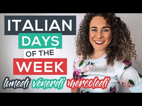Italian Days of the Week 🇮🇹 Italian for Beginners